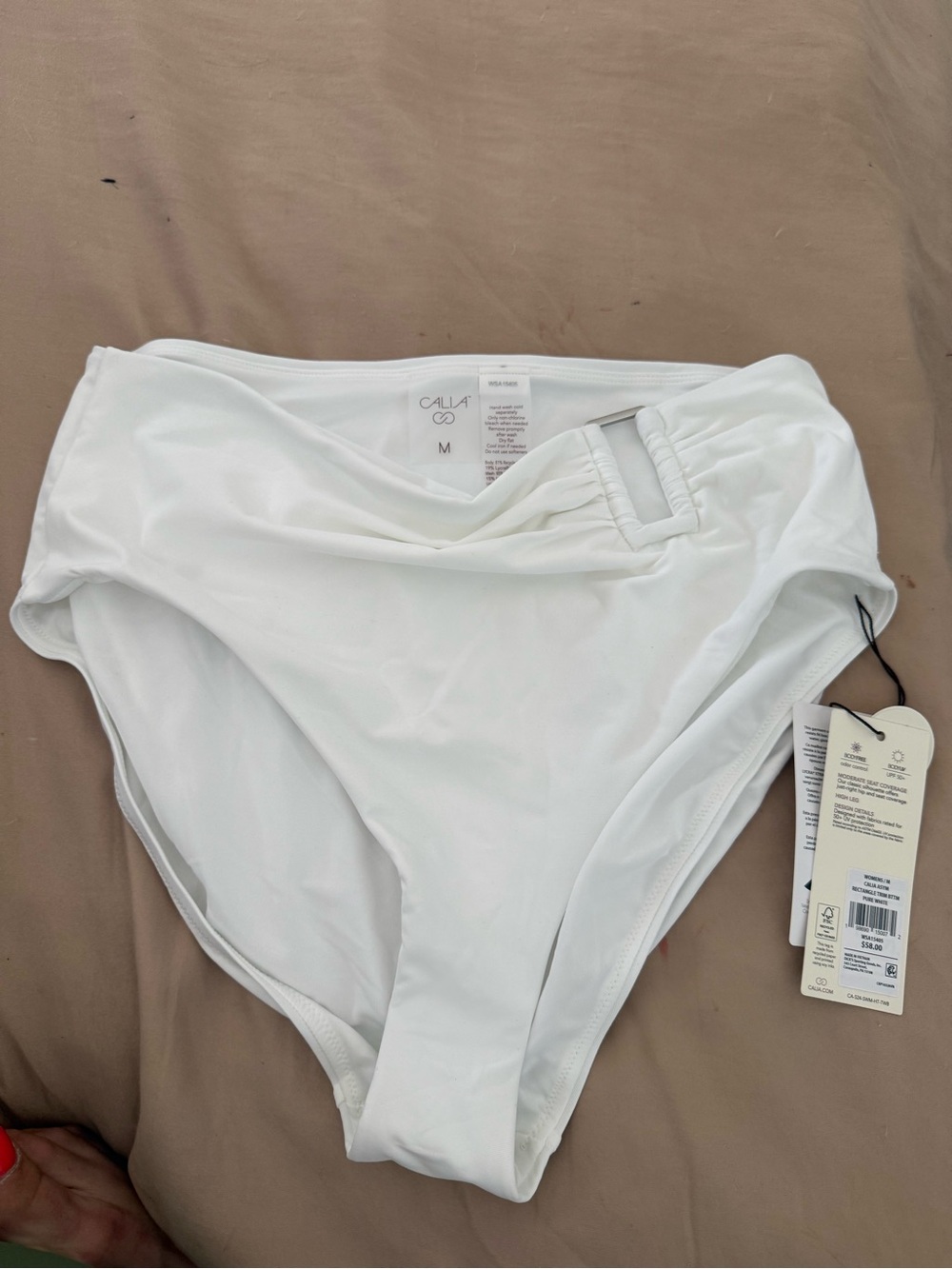 Calia rectangle trim swim bottom medium nwt